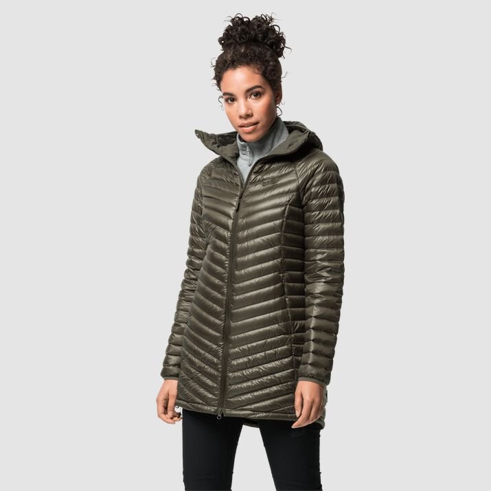 Abrigos Pluma Jack Wolfskin Atmosphere Mujer Verdes Oscuro Mexico-9831261